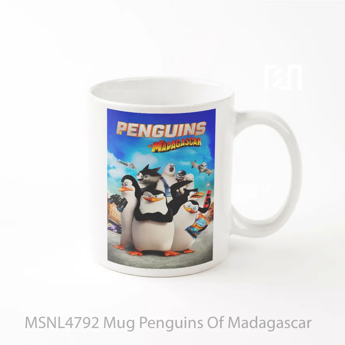 Mug Penguins Of Madagascar Gelas Keramik Tema Film MSNL4792
