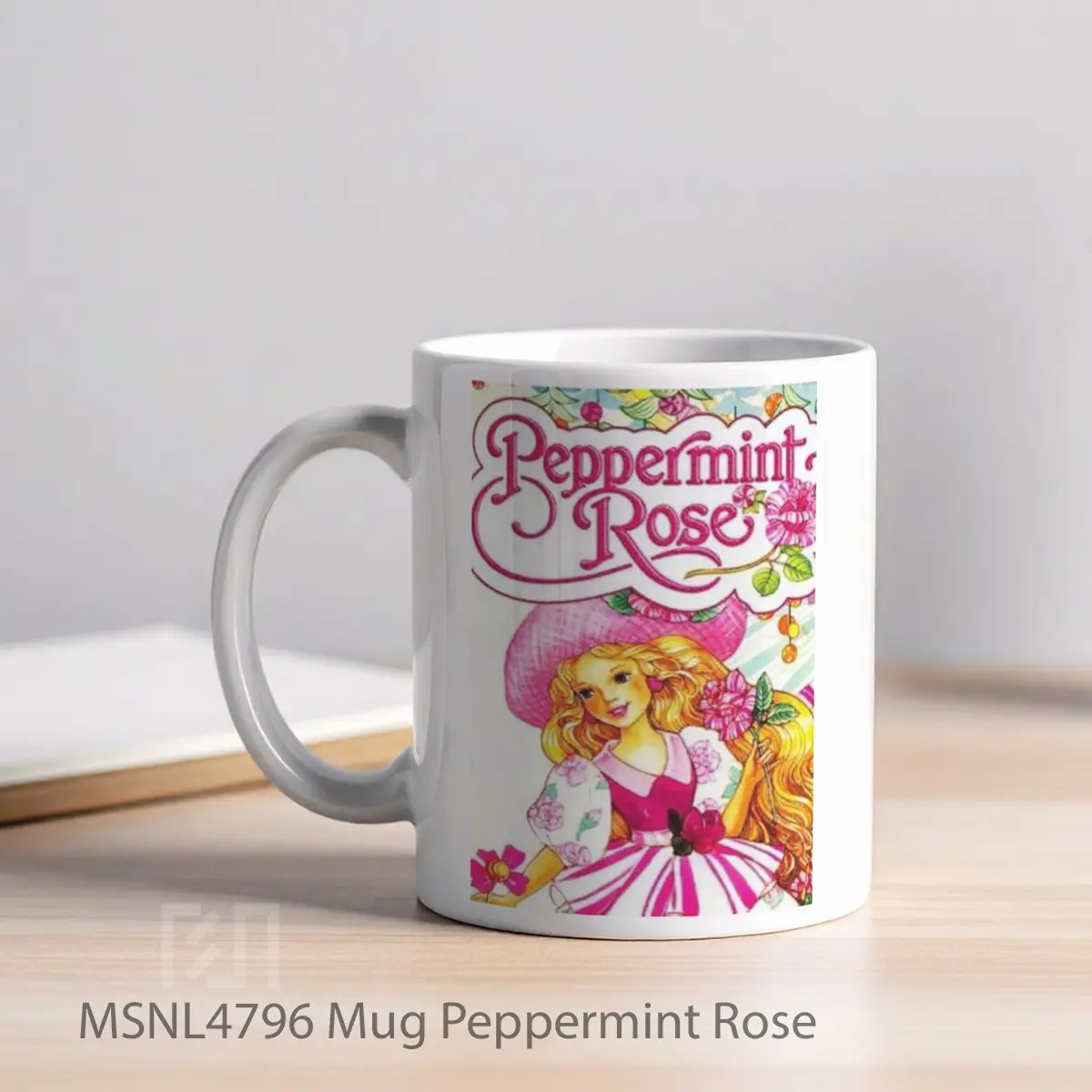 Mug Peppermint Rose Gelas Keramik Tema Film MSNL4796 - Tampak Kiri