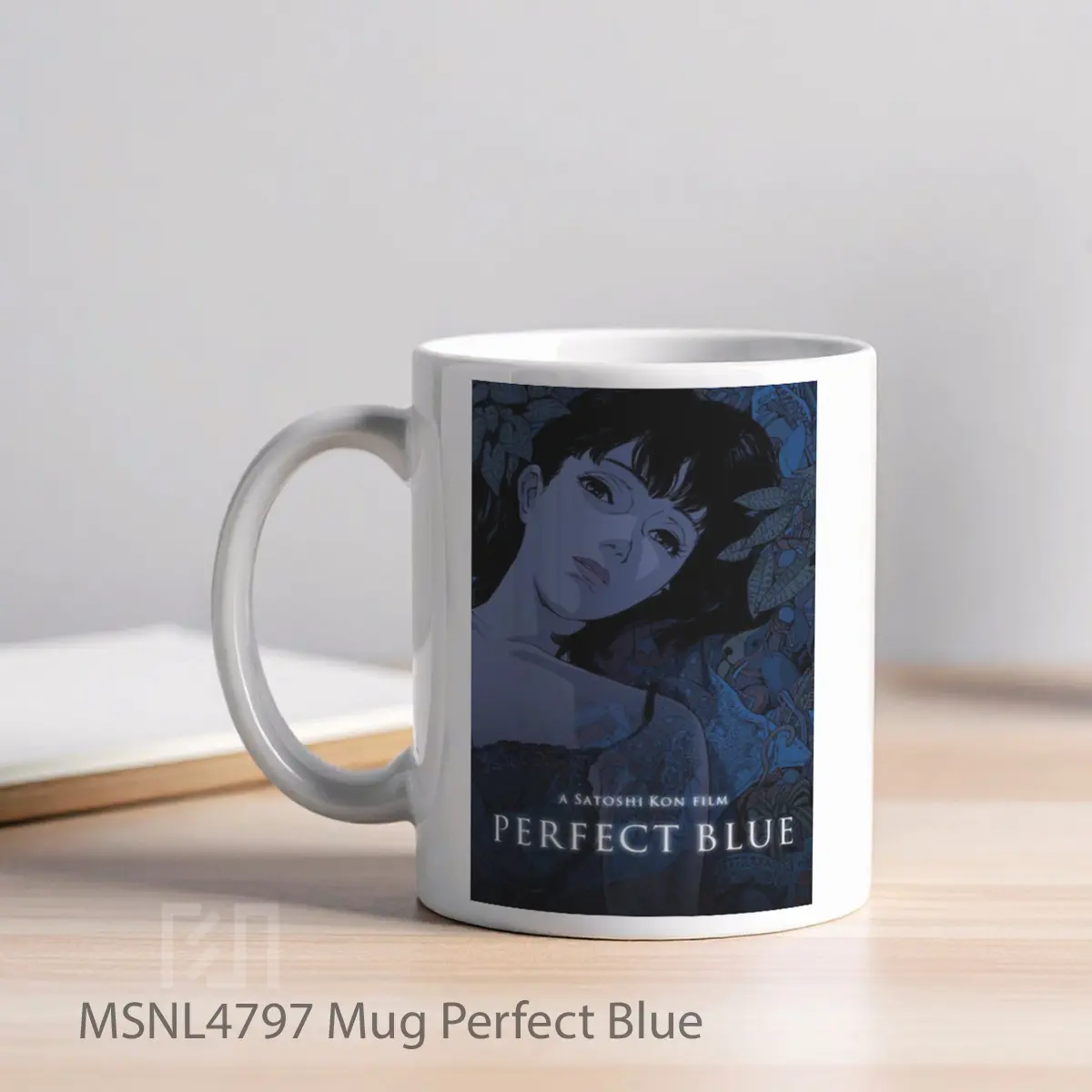 Mug Perfect Blue Gelas Keramik Tema Film MSNL4797 - Tampak Kiri