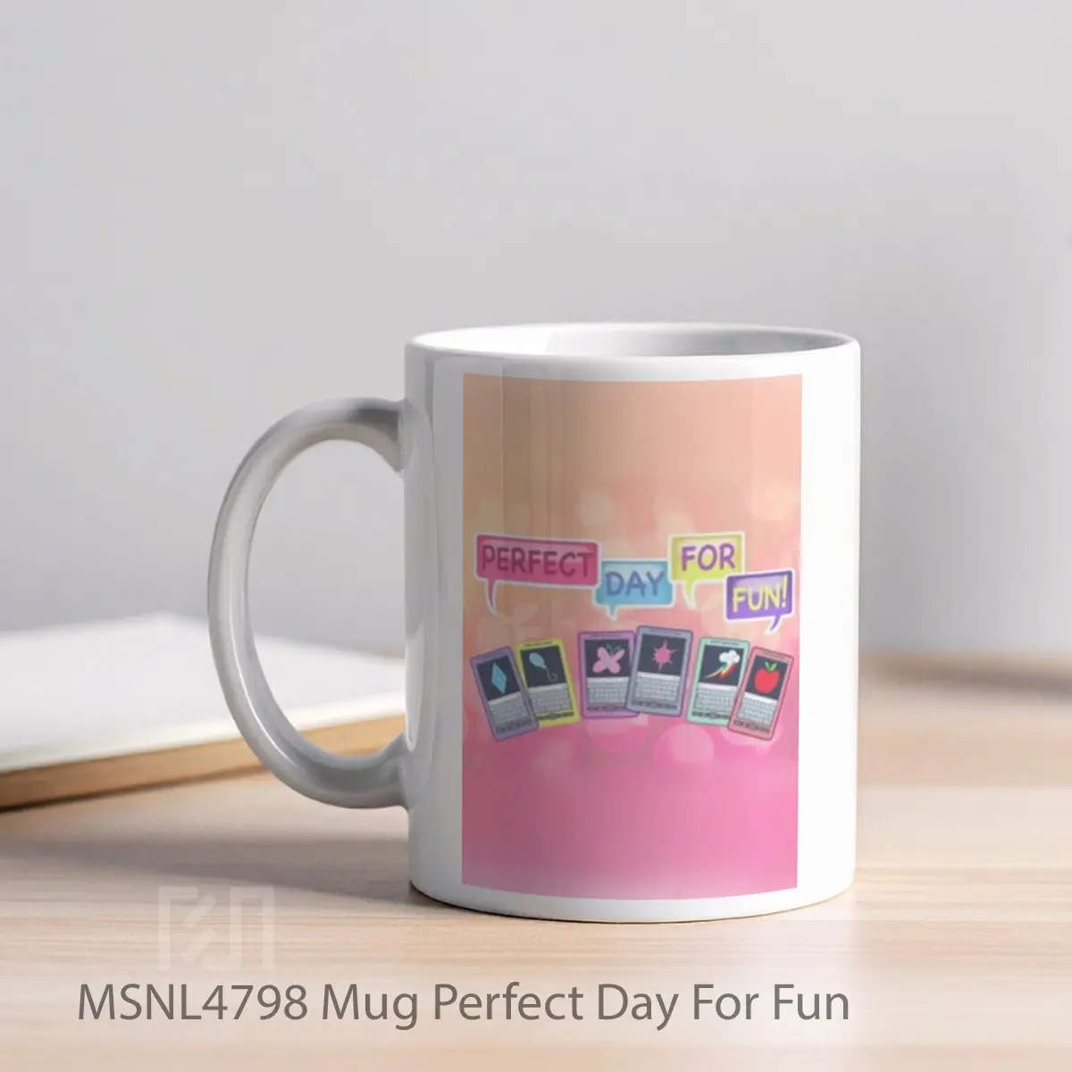 Mug Perfect Day For Fun Gelas Keramik Tema Film MSNL4798 - Tampak Kiri