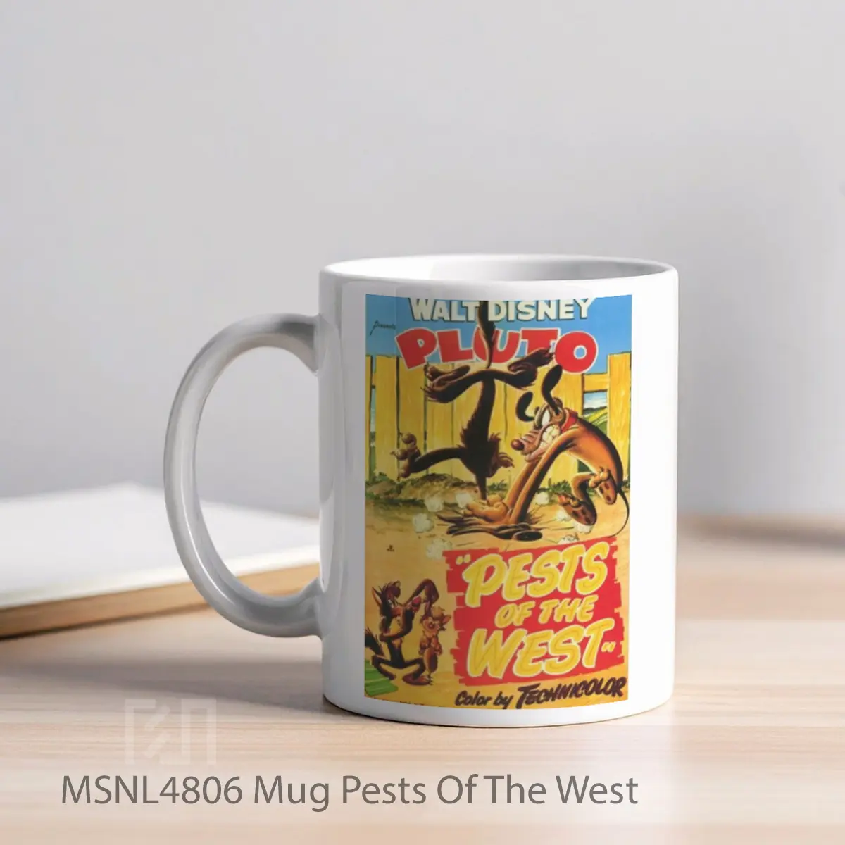 Mug Pests Of The West Gelas Keramik Tema Film MSNL4806 - Tampak Kiri