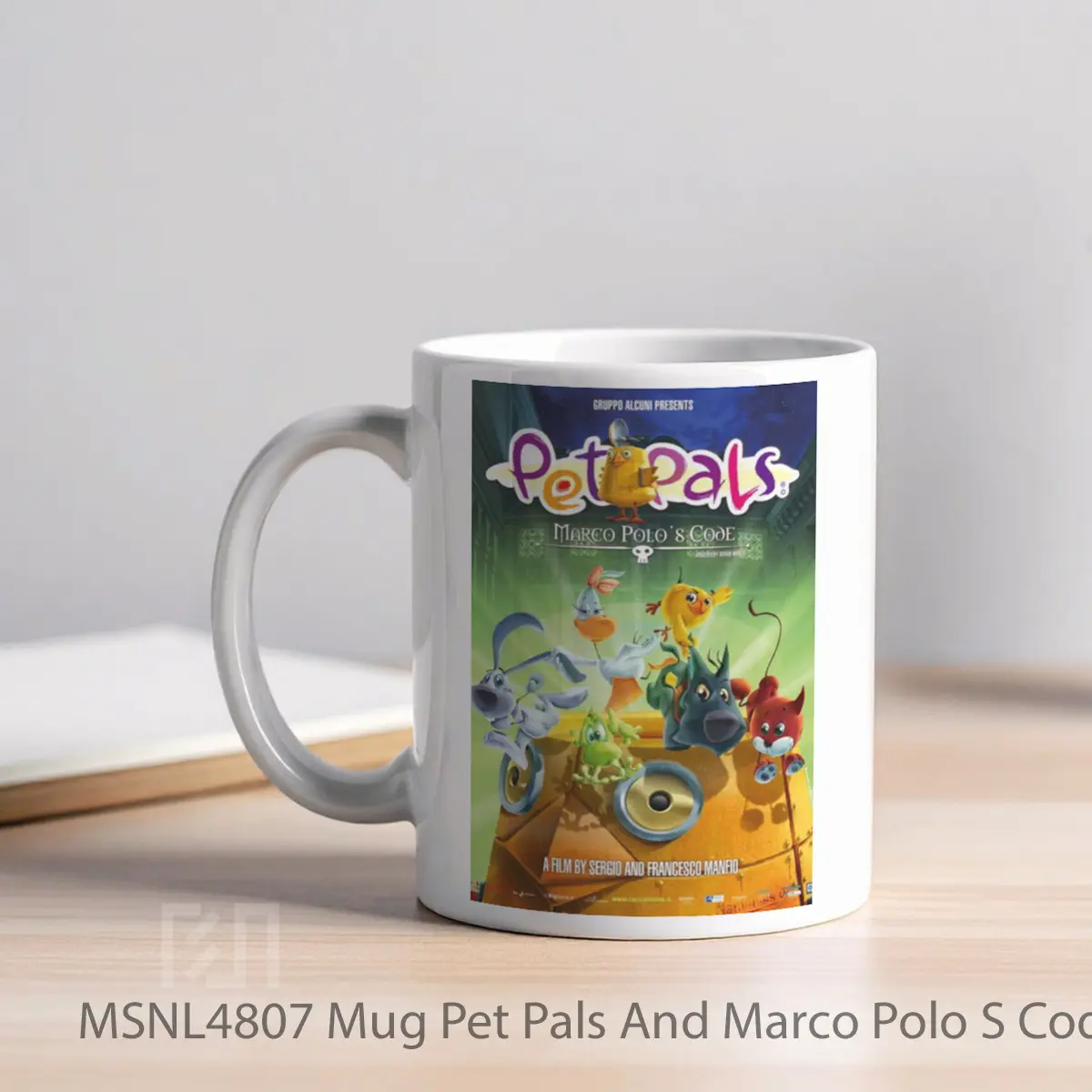 Mug Pet Pals And Marco Polo S Code Gelas Keramik Tema Film MSNL4807 - Tampak Kiri