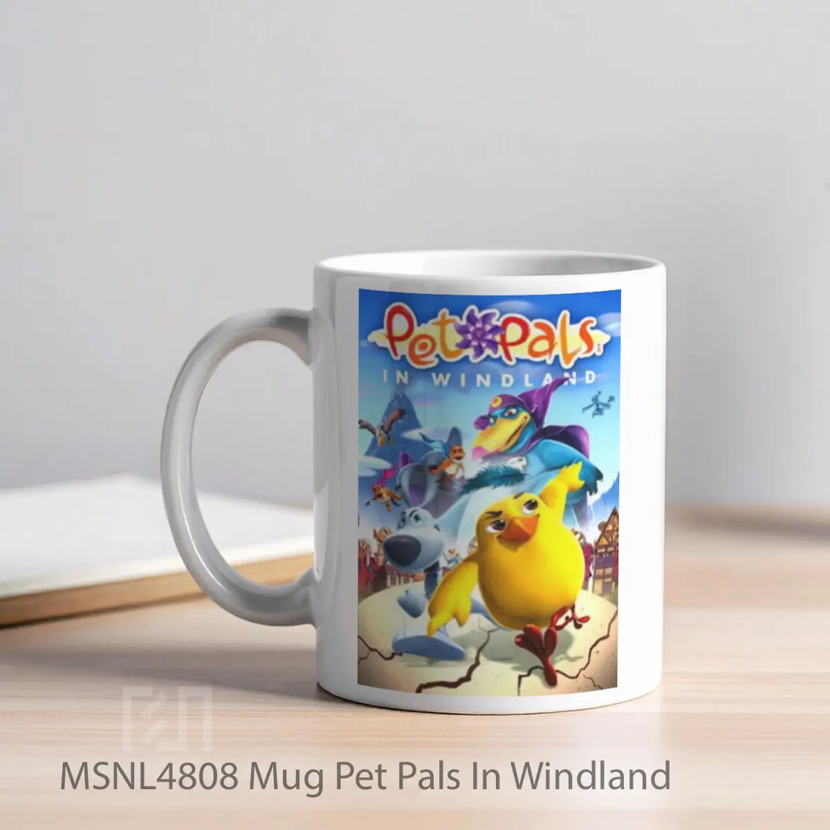 Mug Pet Pals In Windland Gelas Keramik Tema Film MSNL4808 - Tampak Kiri