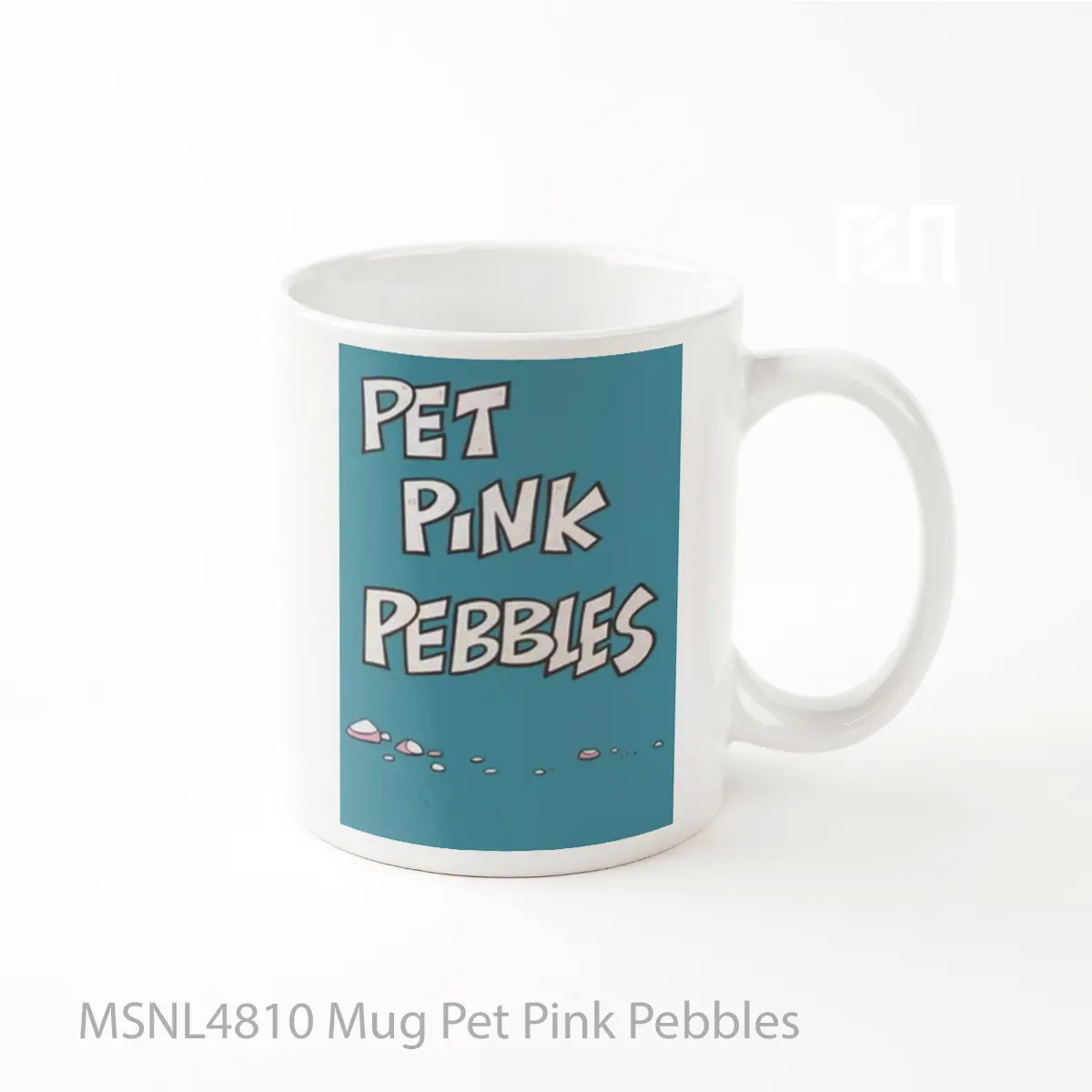 Mug Pet Pink Pebbles Gelas Keramik Tema Film MSNL4810