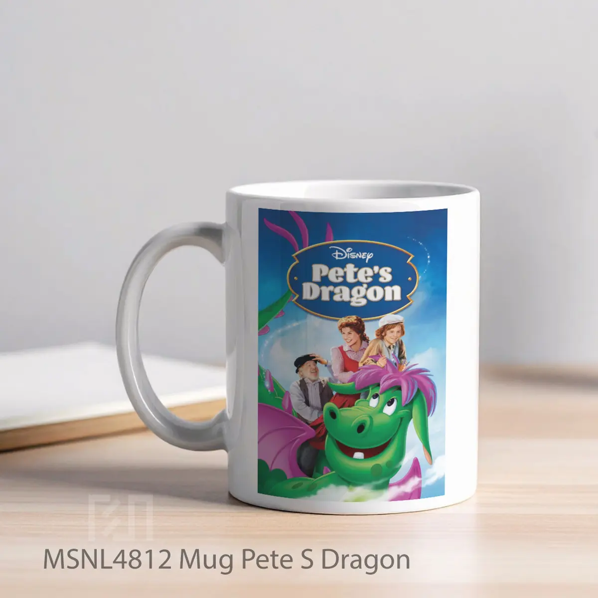 Mug Pete S Dragon Gelas Keramik Tema Film MSNL4812 - Tampak Kiri