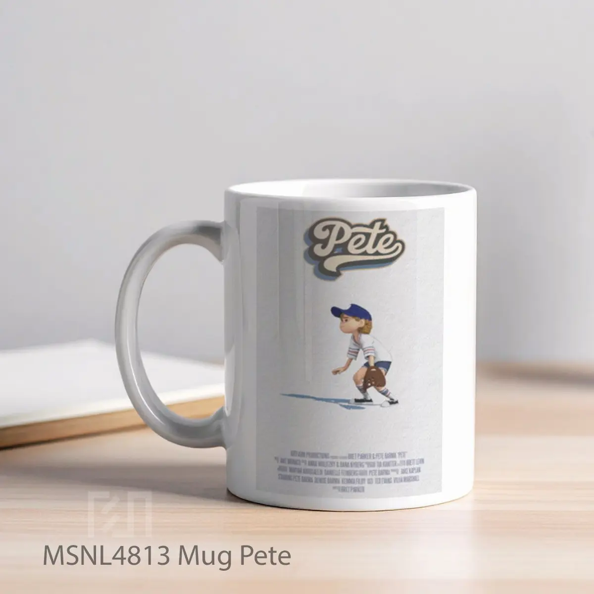 Mug Pete Gelas Keramik Tema Film MSNL4813 - Tampak Kiri