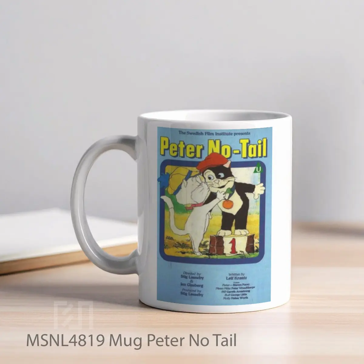 Mug Peter No Tail Gelas Keramik Tema Film MSNL4819 - Tampak Kiri