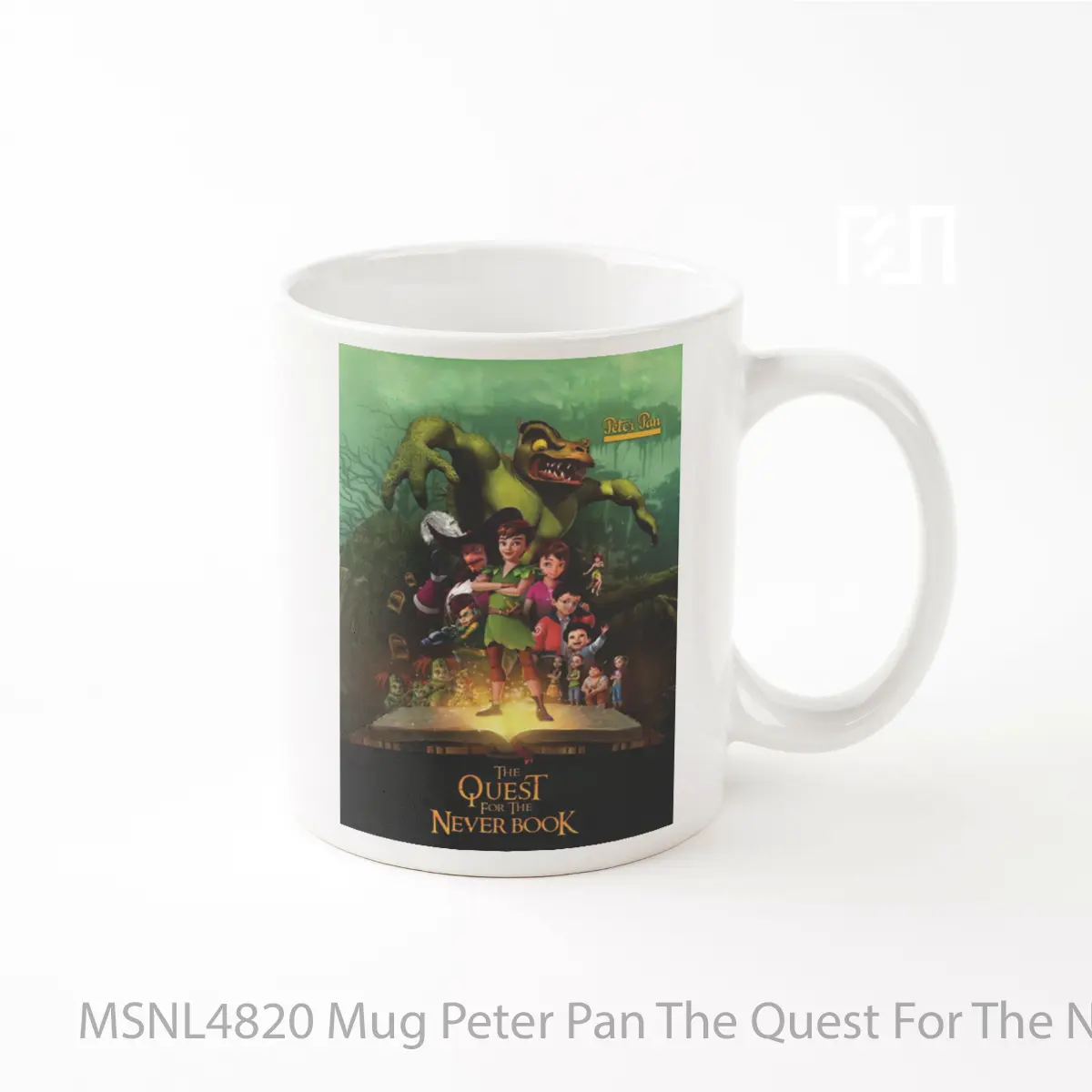 Mug Peter Pan The Quest For The Never Book Gelas Keramik Tema Film MSNL4820