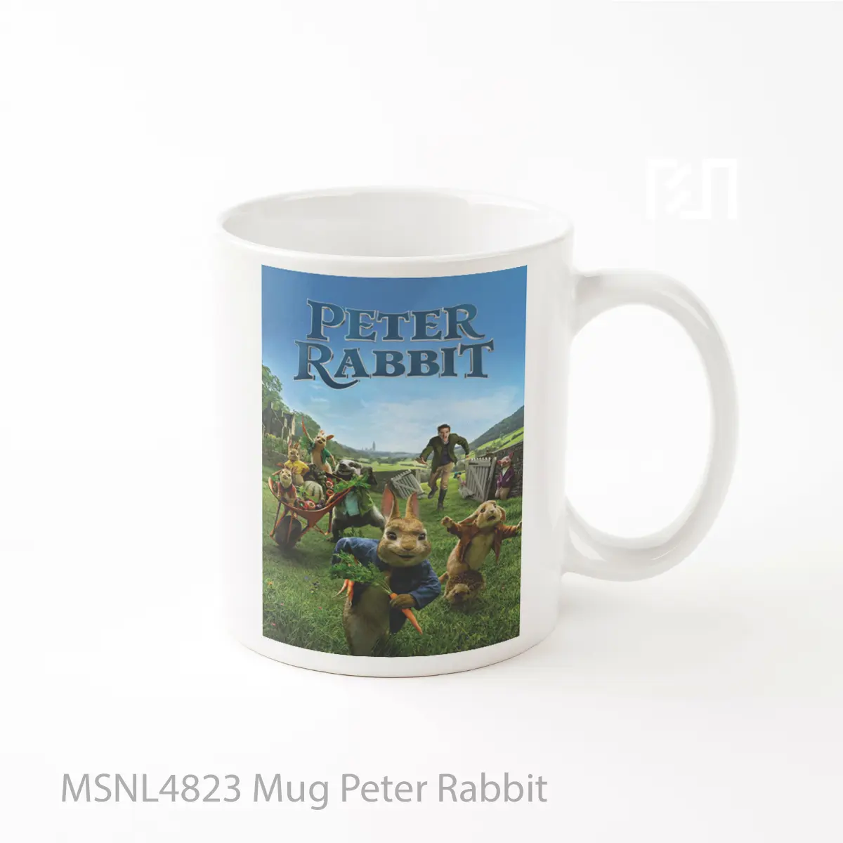 Mug Keramik Premium SNI - Mug Peter Rabbit Gelas Keramik Tema Film MSNL4823