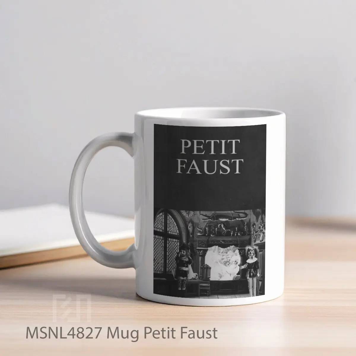 Mug Petit Faust Gelas Keramik Tema Film MSNL4827 - Tampak Kiri