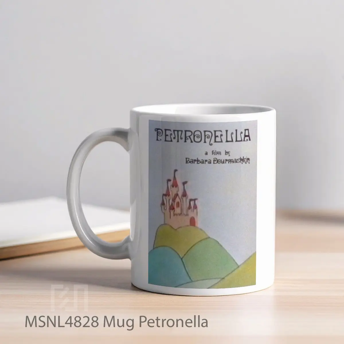 Mug Petronella Gelas Keramik Tema Film MSNL4828 - Tampak Kiri