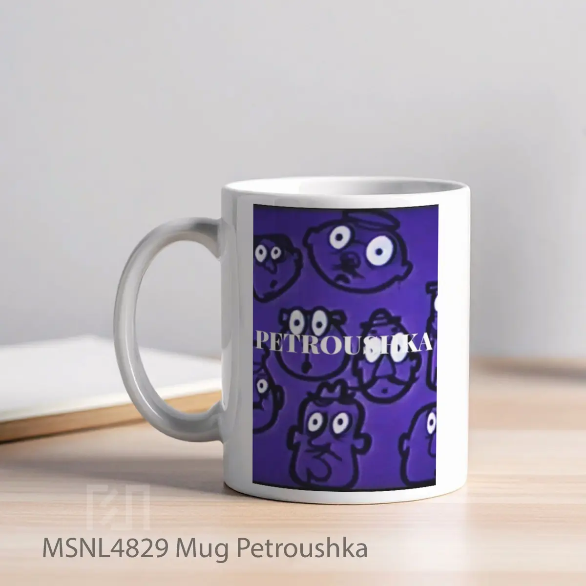 Mug Petroushka Gelas Keramik Tema Film MSNL4829 - Tampak Kiri