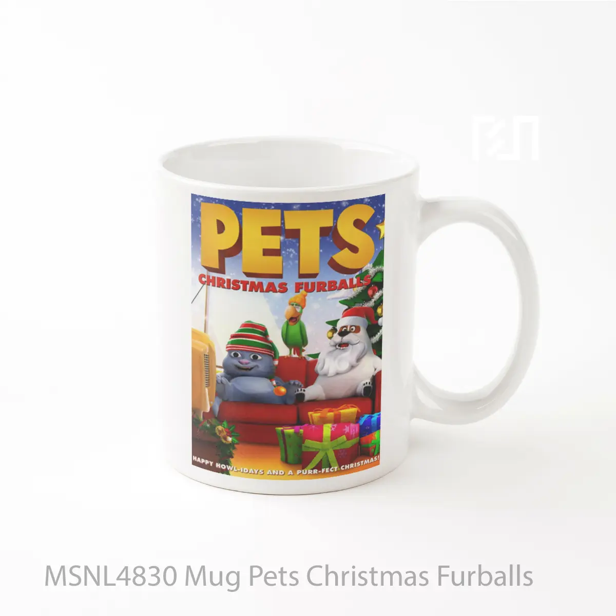 Mug Pets Christmas Furballs Gelas Keramik Tema Film MSNL4830