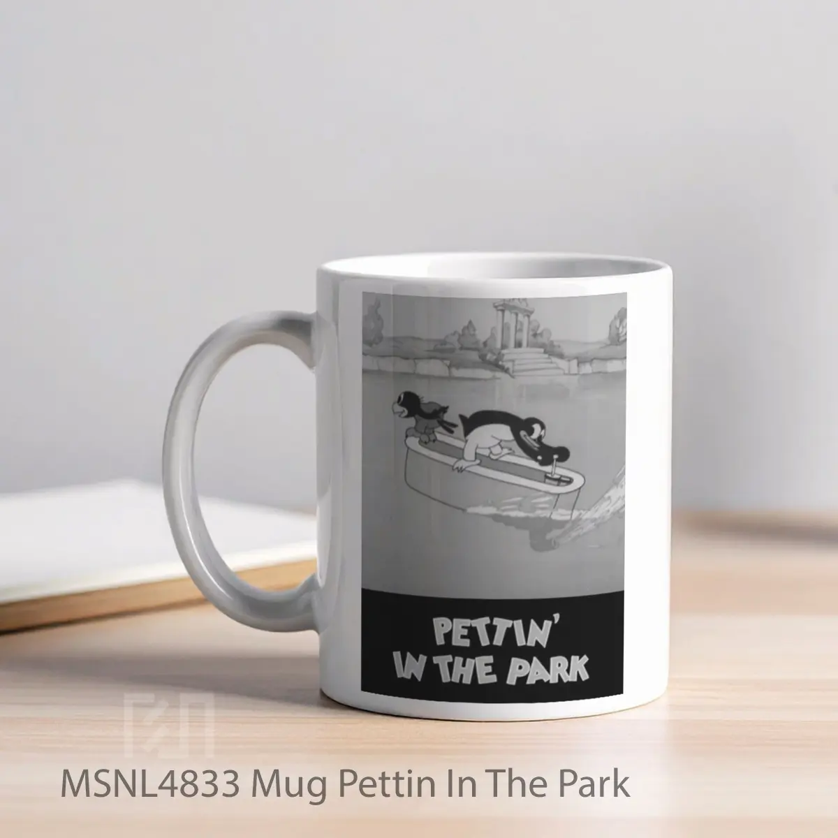 Mug Pettin In The Park Gelas Keramik Tema Film MSNL4833 - Tampak Kiri