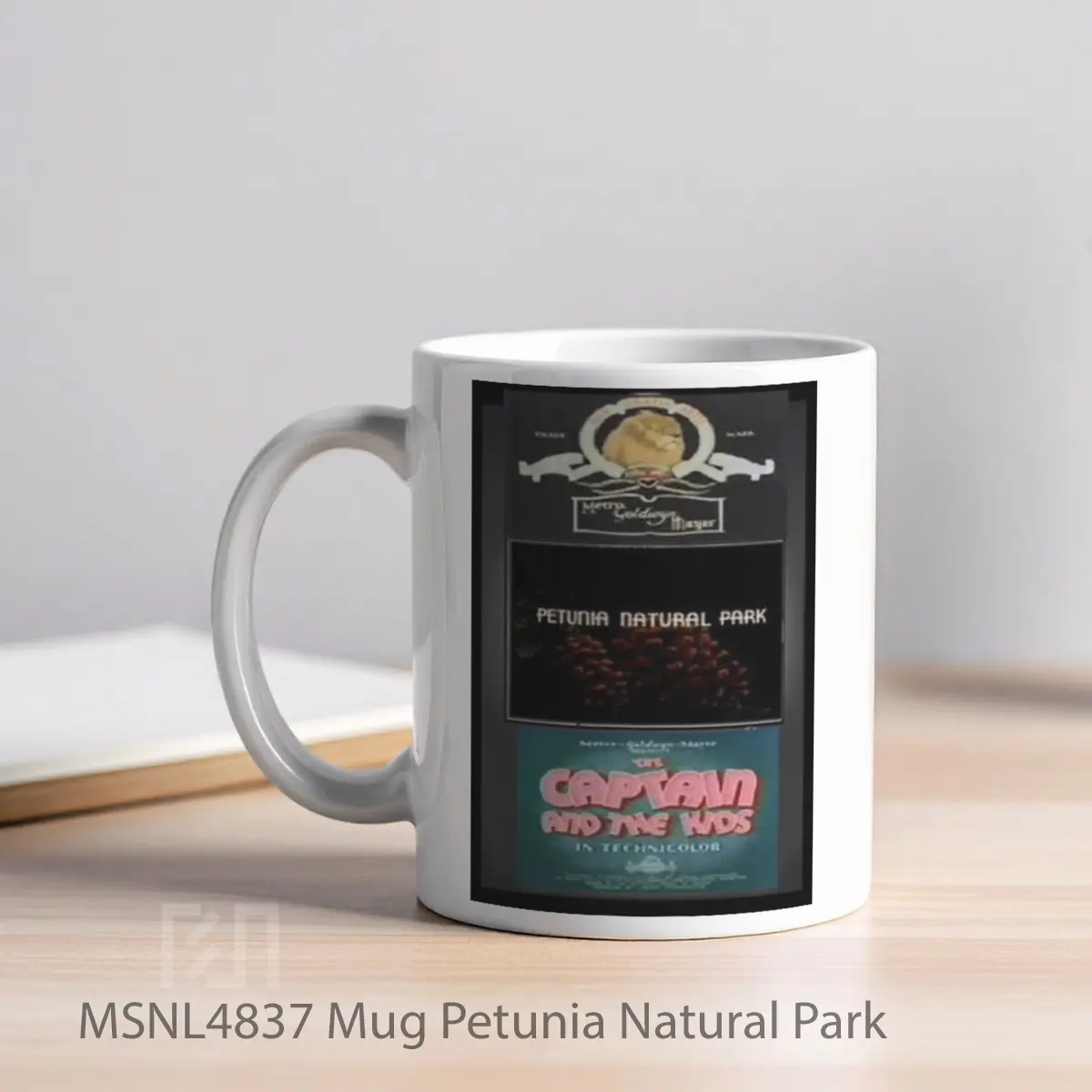 Mug Petunia Natural Park Gelas Keramik Tema Film MSNL4837 - Tampak Kiri