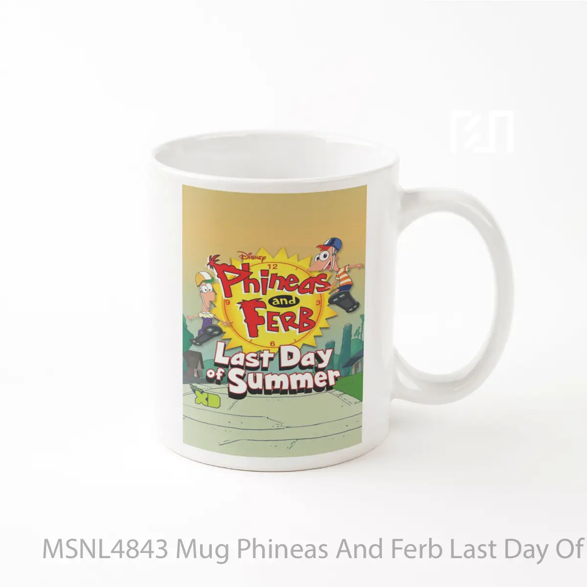 Mug Phineas And Ferb Last Day Of Summer Gelas Keramik Tema Film MSNL4843
