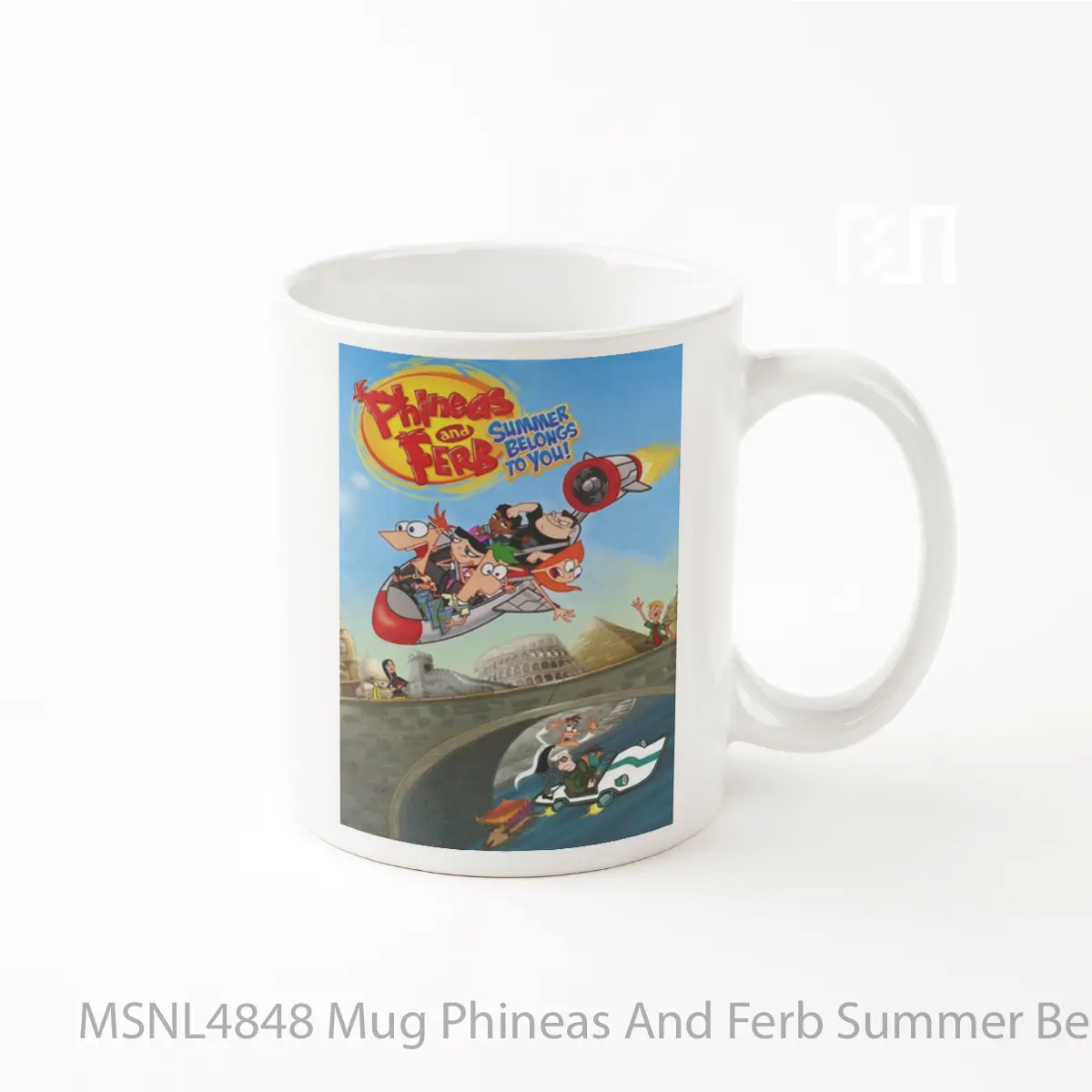 Mug Phineas And Ferb Summer Belongs To You Gelas Keramik Tema Film MSNL4848