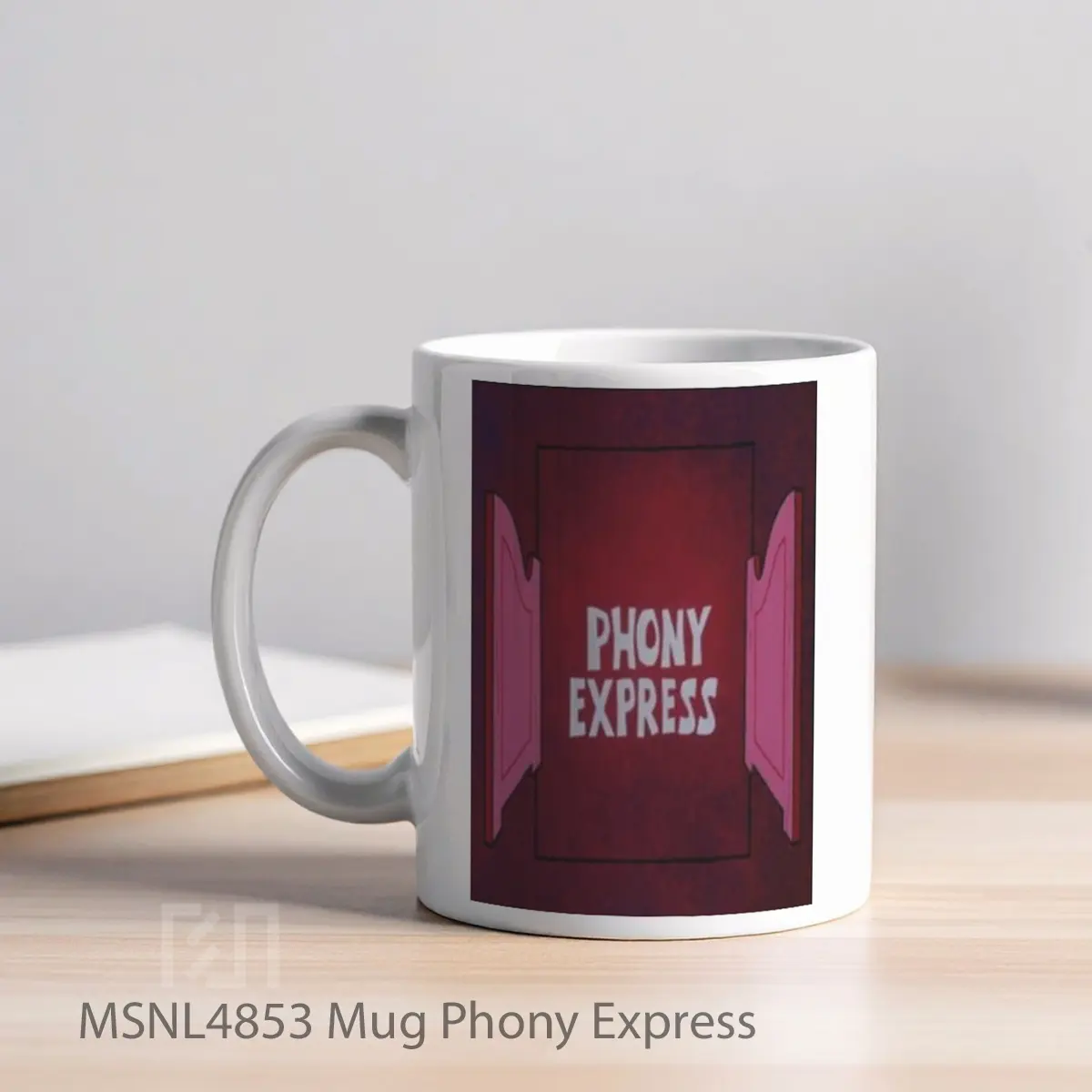 Mug Phony Express Gelas Keramik Tema Film MSNL4853 - Tampak Kiri