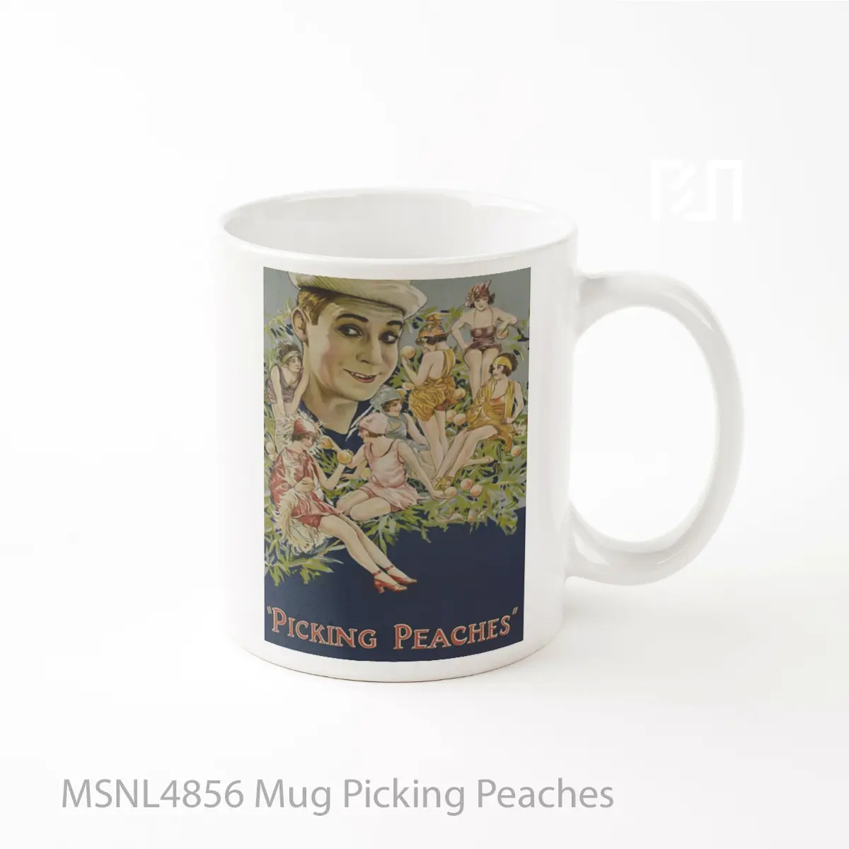 Mug Picking Peaches Gelas Keramik Tema Film MSNL4856