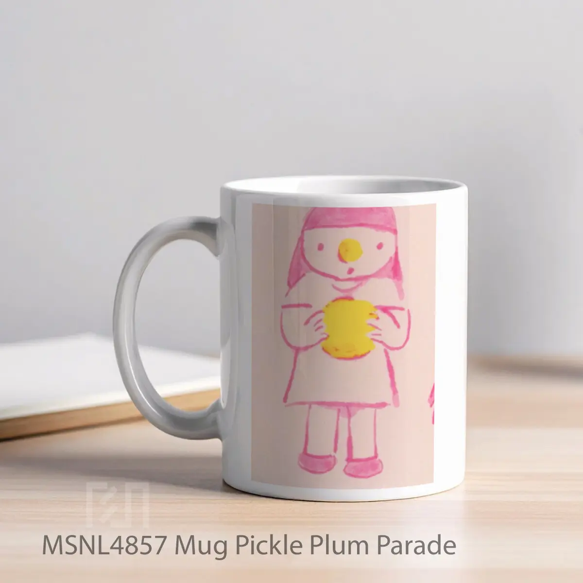 Mug Pickle Plum Parade Gelas Keramik Tema Film MSNL4857 - Tampak Kiri