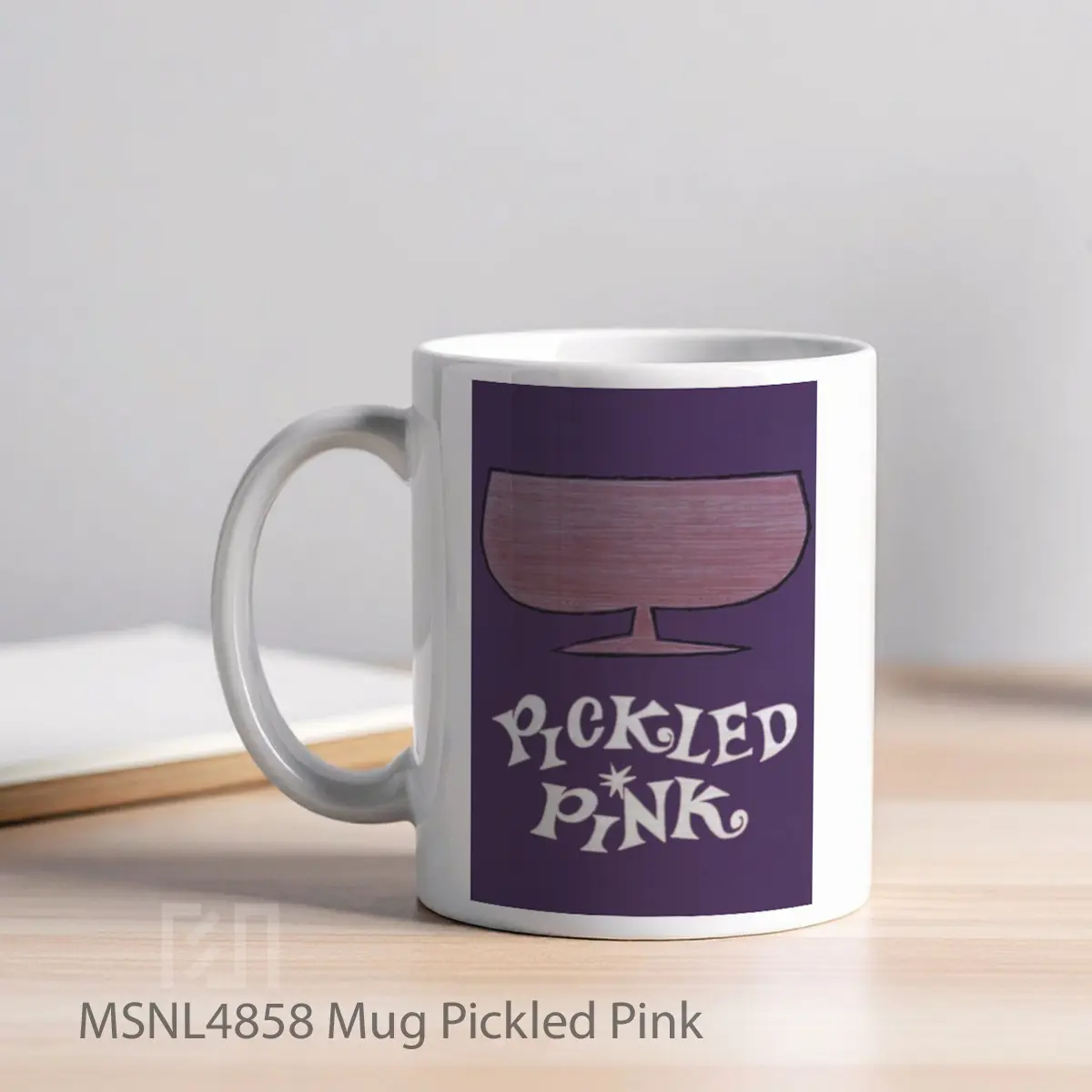 Mug Pickled Pink Gelas Keramik Tema Film MSNL4858 - Tampak Kiri