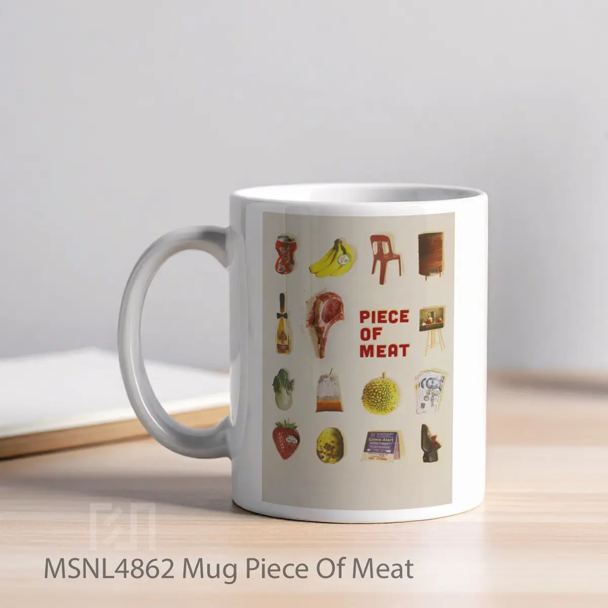 Mug Piece Of Meat Gelas Keramik Tema Film MSNL4862 - Tampak Kiri