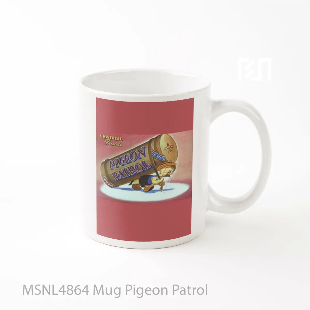 Mug Pigeon Patrol Gelas Keramik Tema Film MSNL4864