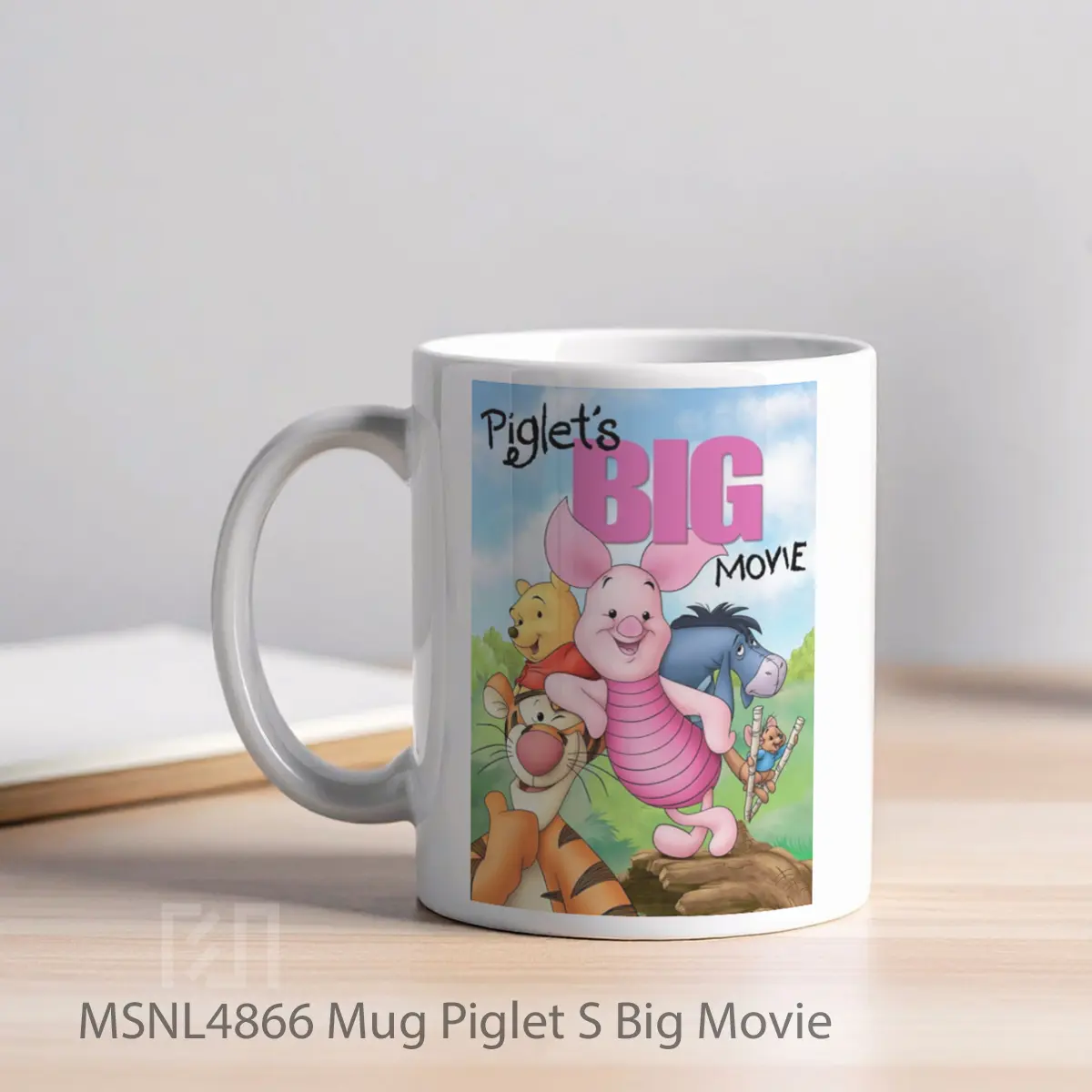 Mug Piglet S Big Movie Gelas Keramik Tema Film MSNL4866 - Tampak Kiri