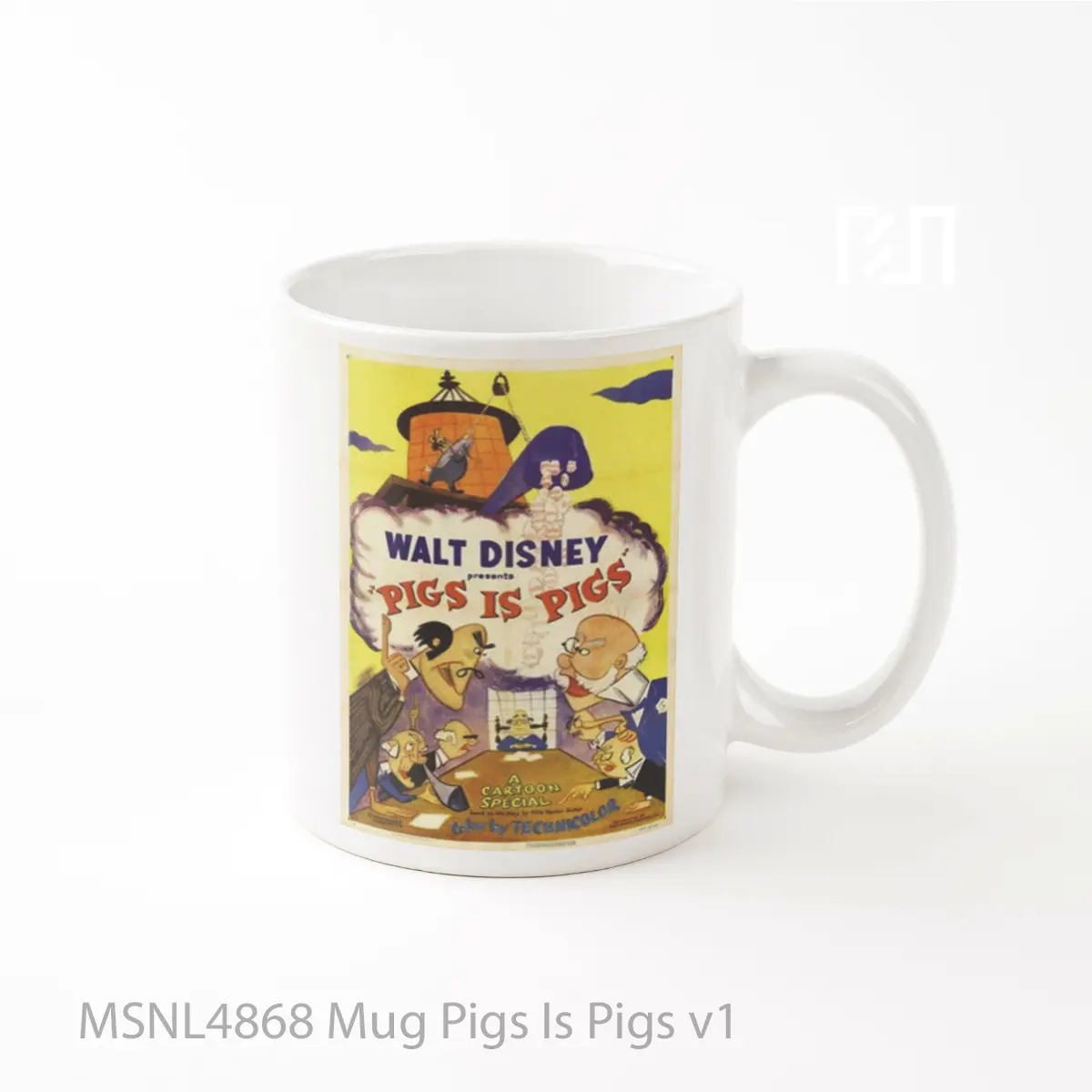 Mug Pigs Is Pigs V1 Gelas Keramik Tema Film MSNL4868