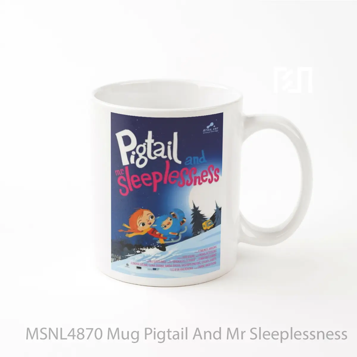 Mug Pigtail And Mr Sleeplessness Gelas Keramik Tema Film MSNL4870
