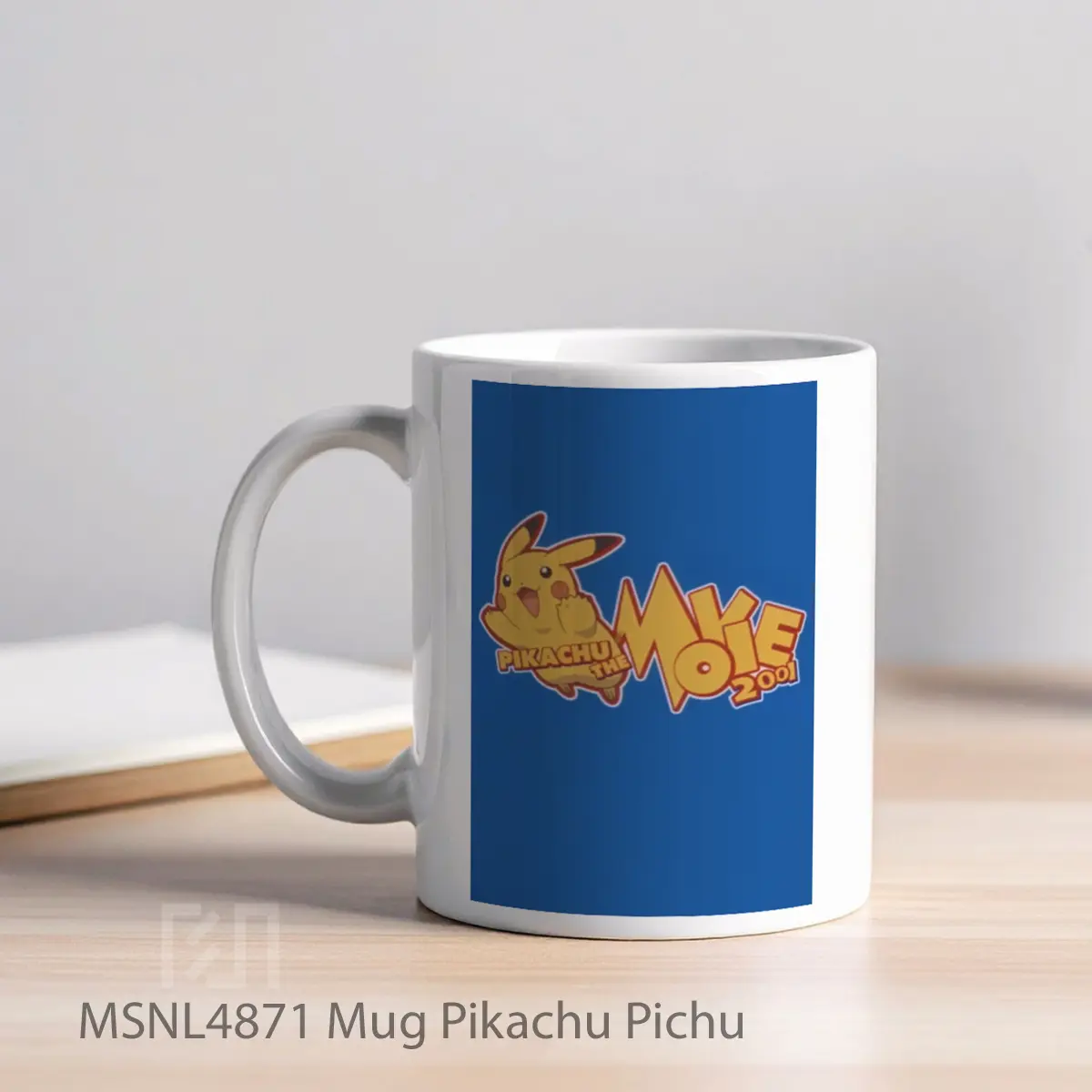 Mug Pikachu Pichu Gelas Keramik Tema Film MSNL4871 - Tampak Kiri