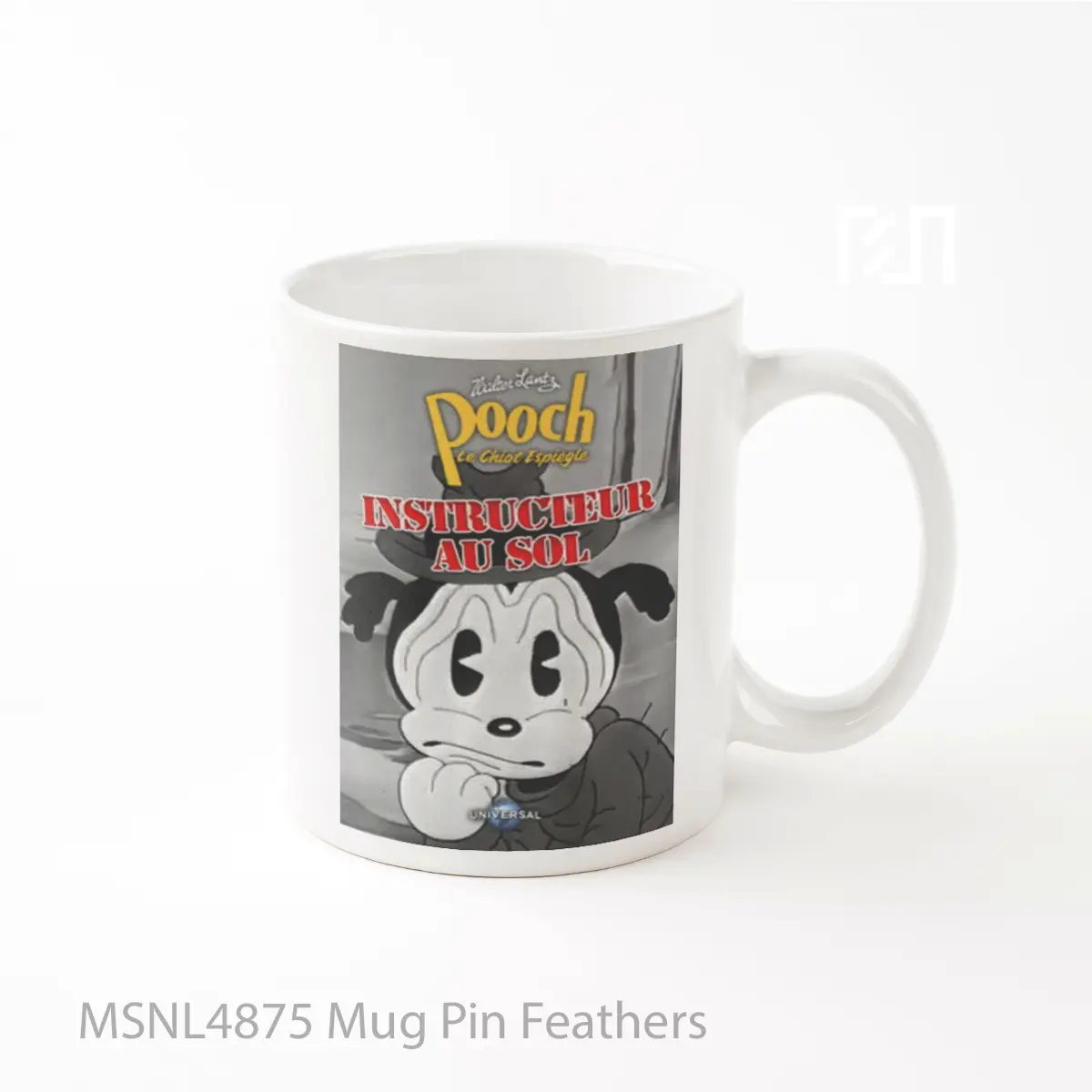 Mug Pin Feathers Gelas Keramik Tema Film MSNL4875