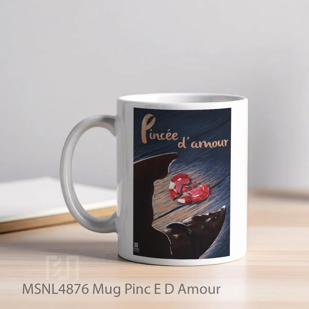 Mug Pinc E D Amour Gelas Keramik Tema Film MSNL4876 - Tampak Kiri