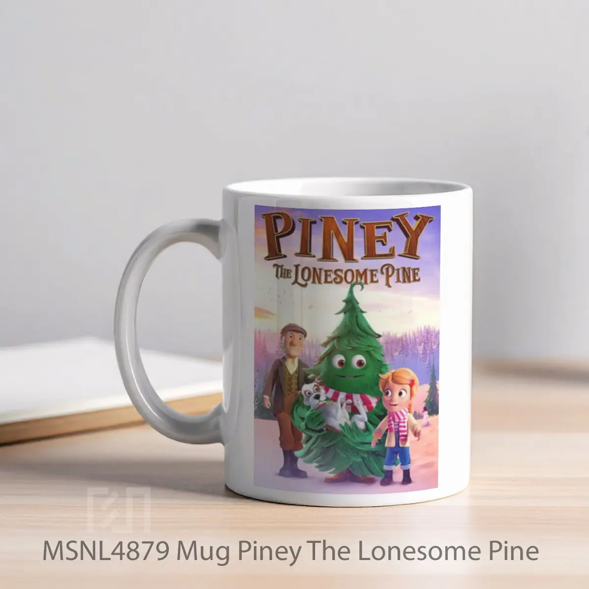 Mug Piney The Lonesome Pine Gelas Keramik Tema Film MSNL4879 - Tampak Kiri