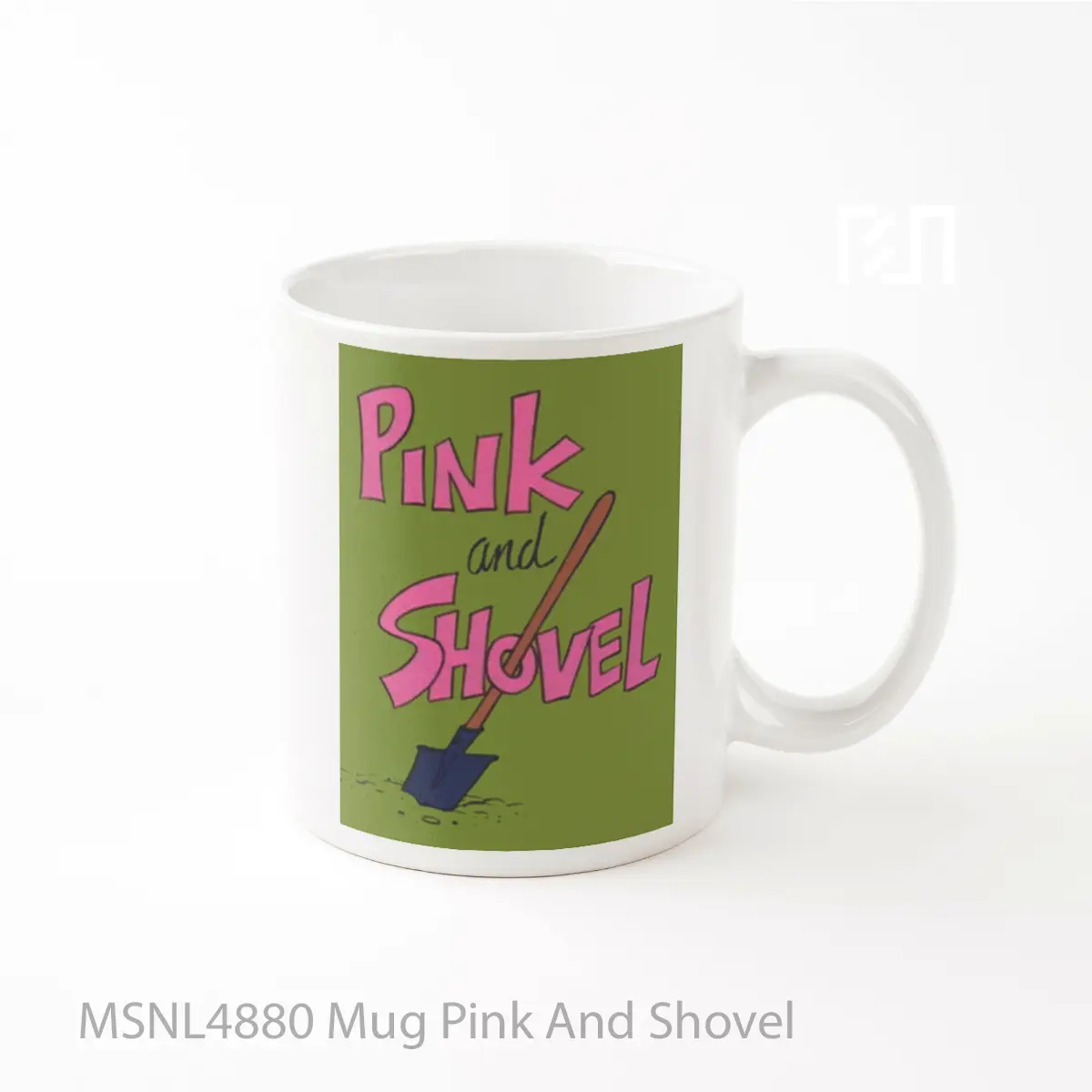 Mug Pink And Shovel Gelas Keramik Tema Film MSNL4880
