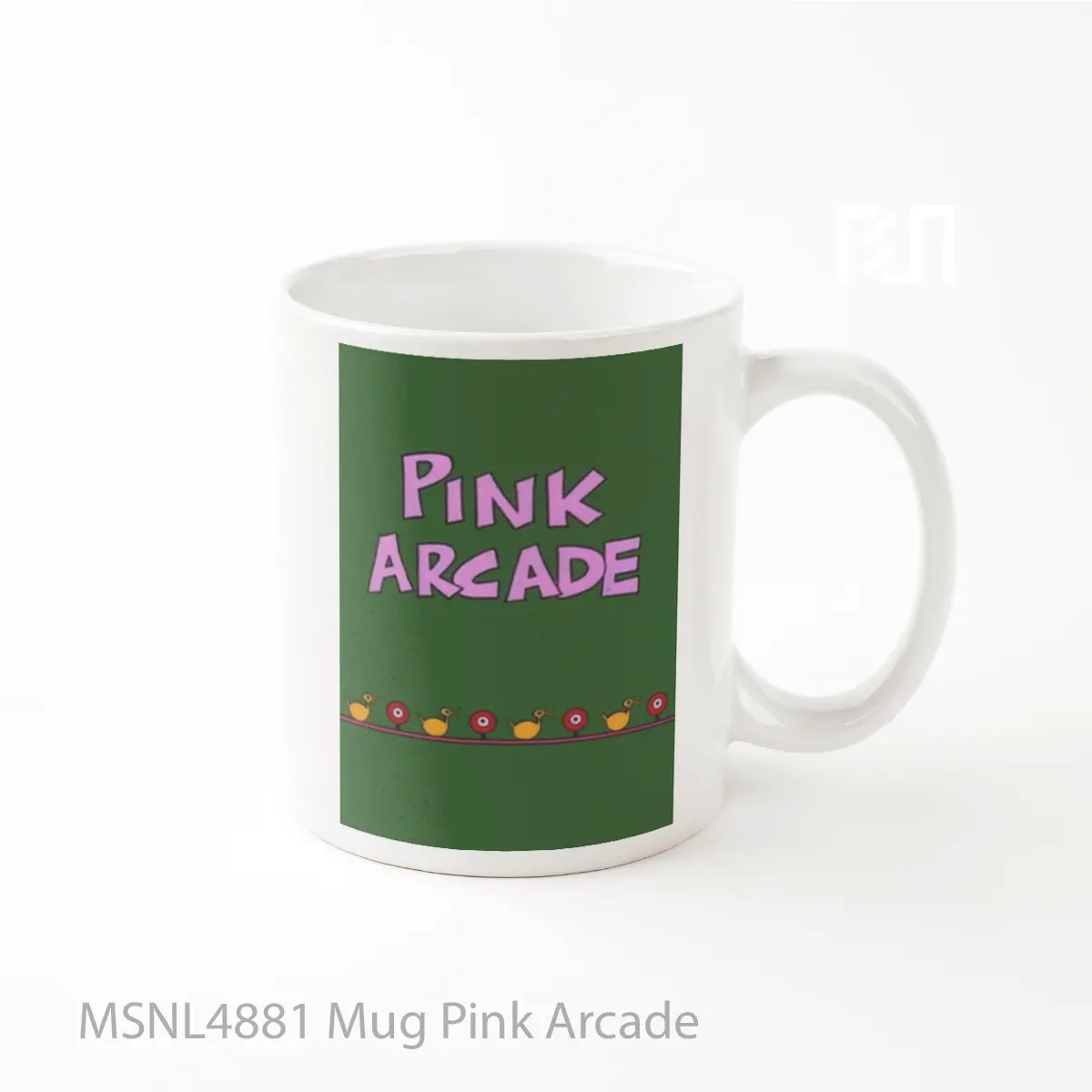 Mug Pink Arcade Gelas Keramik Tema Film MSNL4881