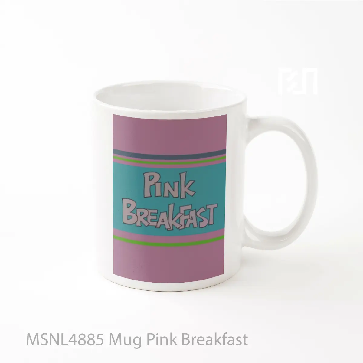 Mug Pink Breakfast Gelas Keramik Tema Film MSNL4885