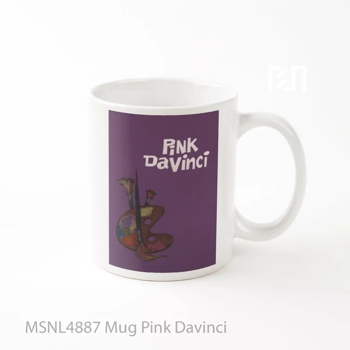 Mug Pink Davinci Gelas Keramik Tema Film MSNL4887