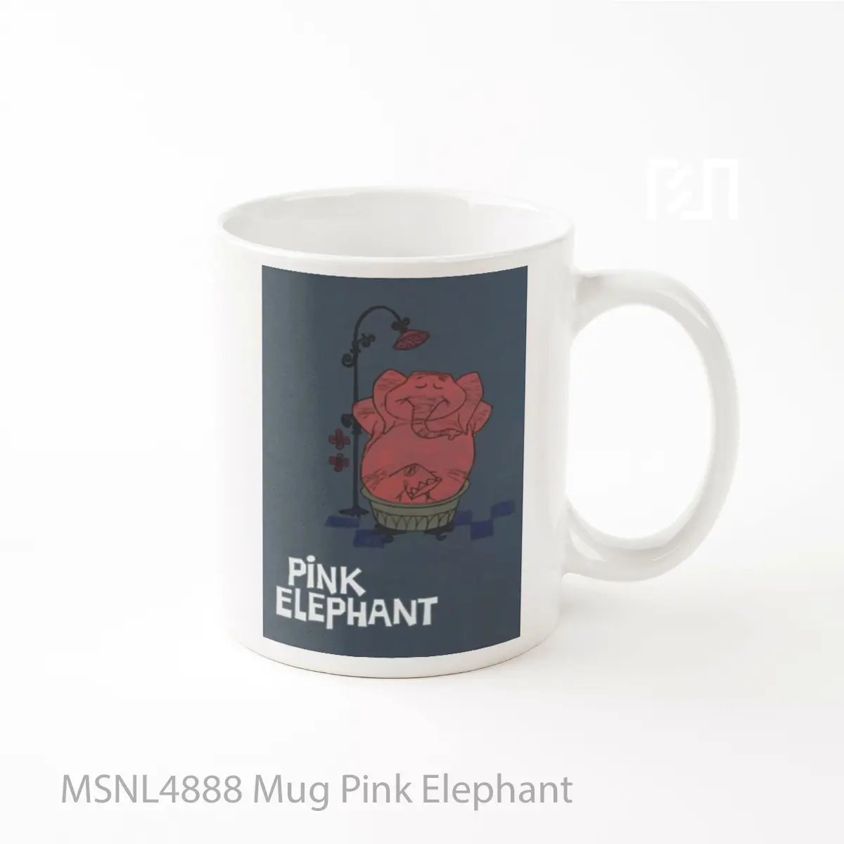 Mug Pink Elephant Gelas Keramik Tema Film MSNL4888