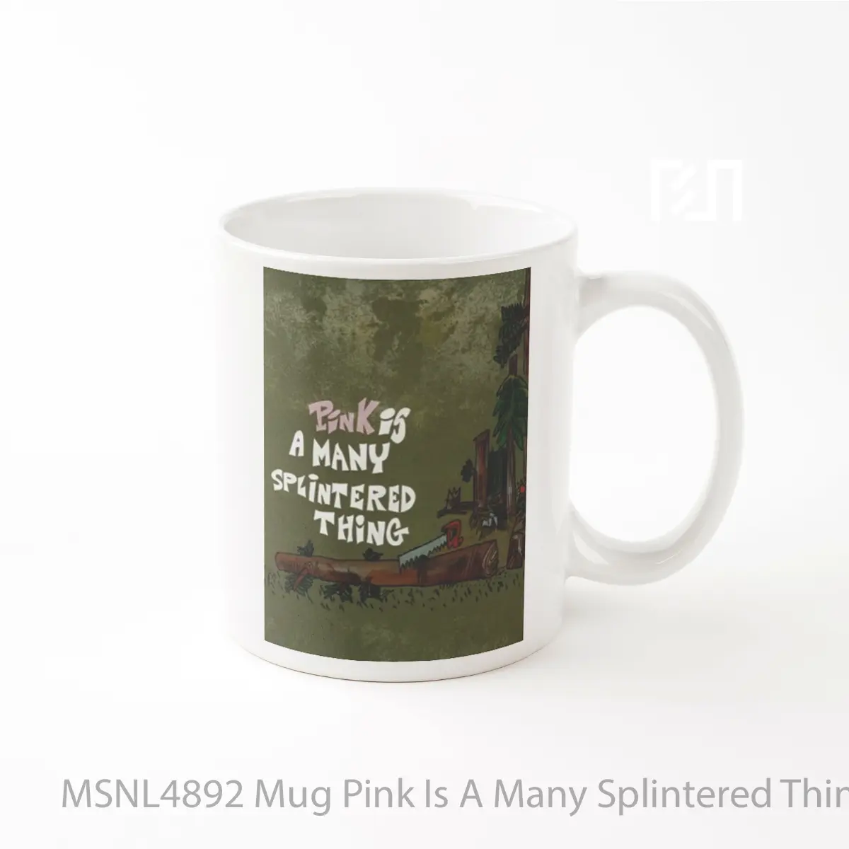 Mug Pink Is A Many Splintered Thing Gelas Keramik Tema Film MSNL4892