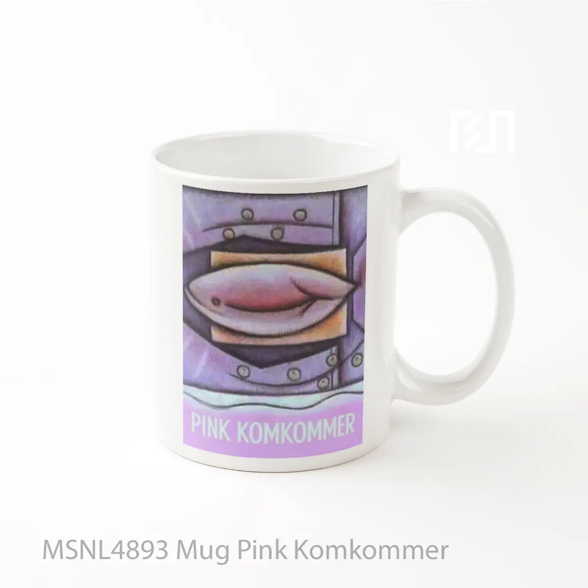 Mug Pink Komkommer Gelas Keramik Tema Film MSNL4893