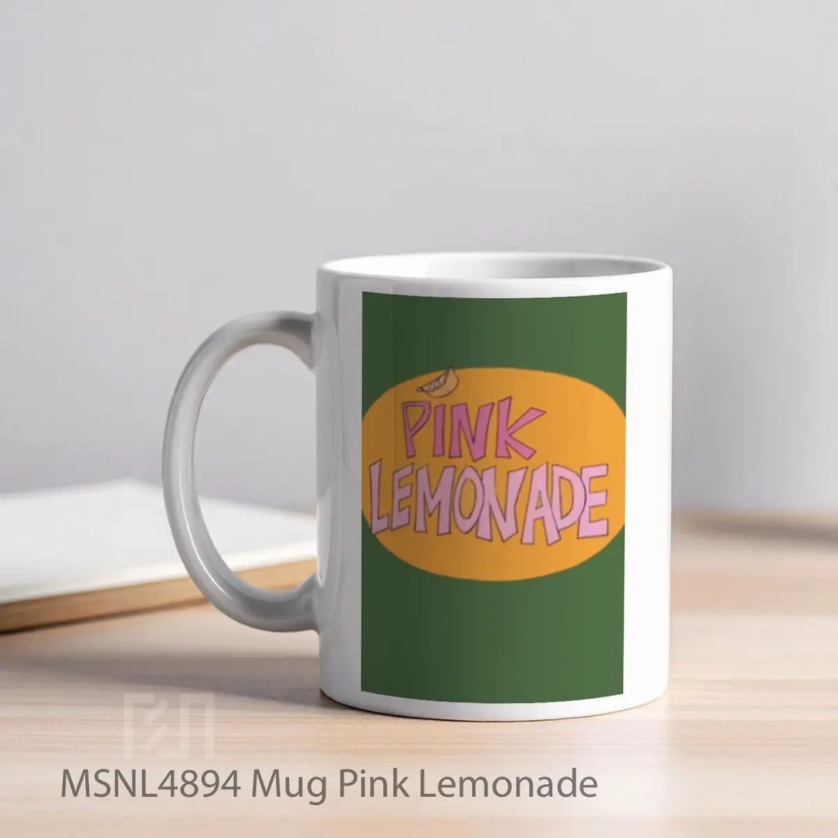 Mug Pink Lemonade Gelas Keramik Tema Film MSNL4894 - Tampak Kiri
