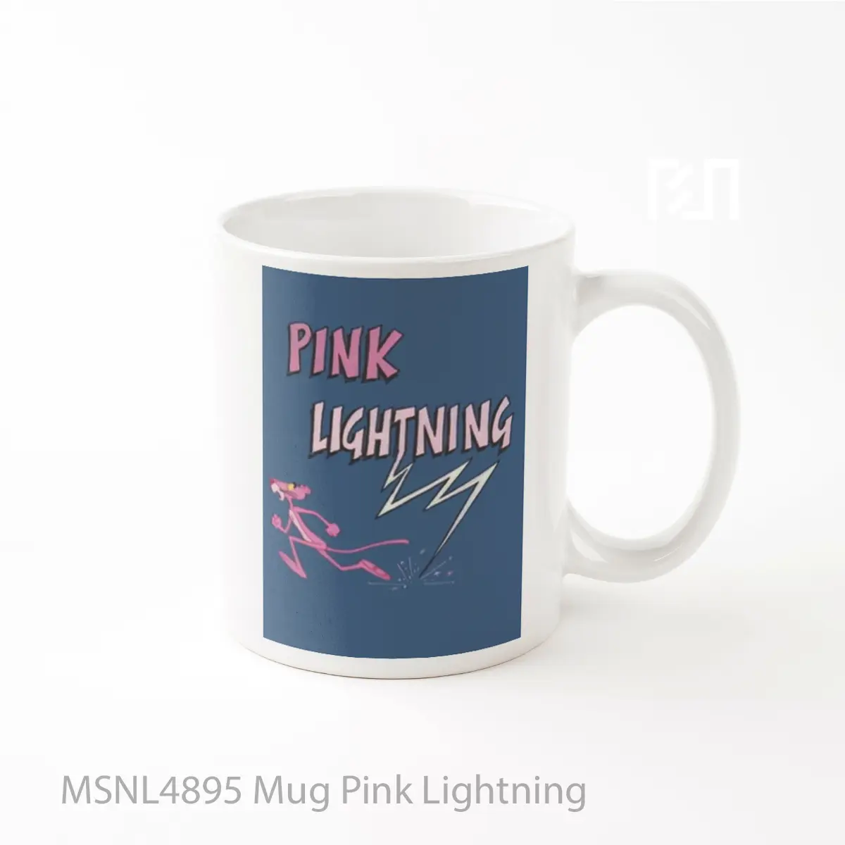 Mug Pink Lightning Gelas Keramik Tema Film MSNL4895