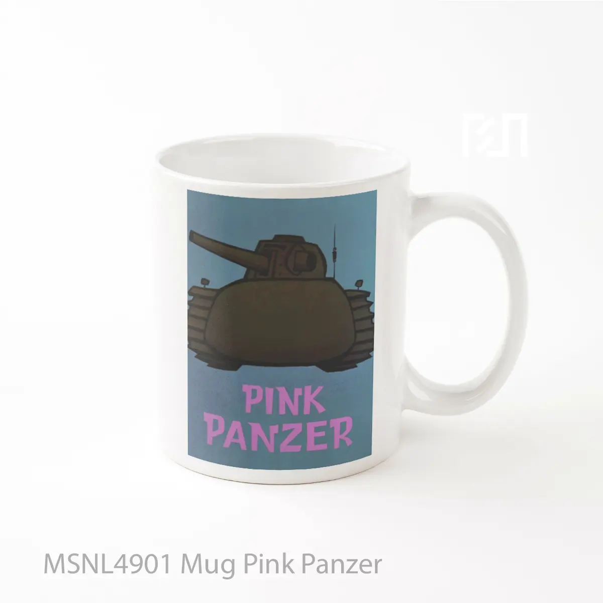Mug Pink Panzer Gelas Keramik Tema Film MSNL4901