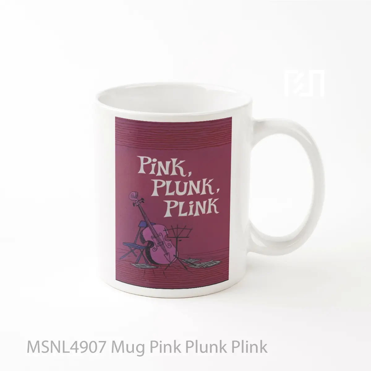 Mug Pink Plunk Plink Gelas Keramik Tema Film MSNL4907