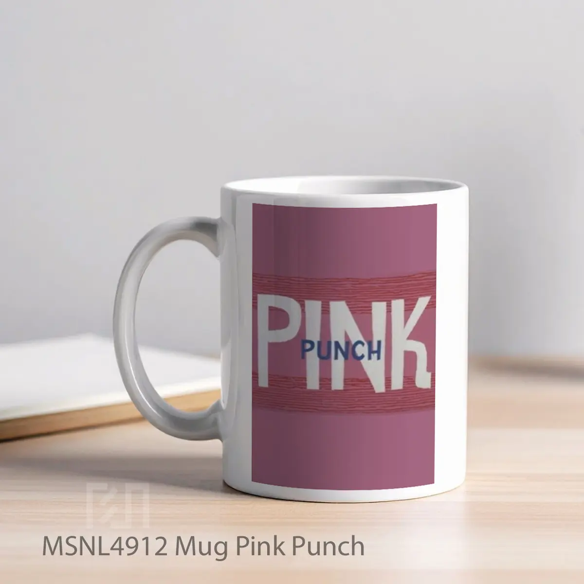 Mug Pink Punch Gelas Keramik Tema Film MSNL4912 - Tampak Kiri
