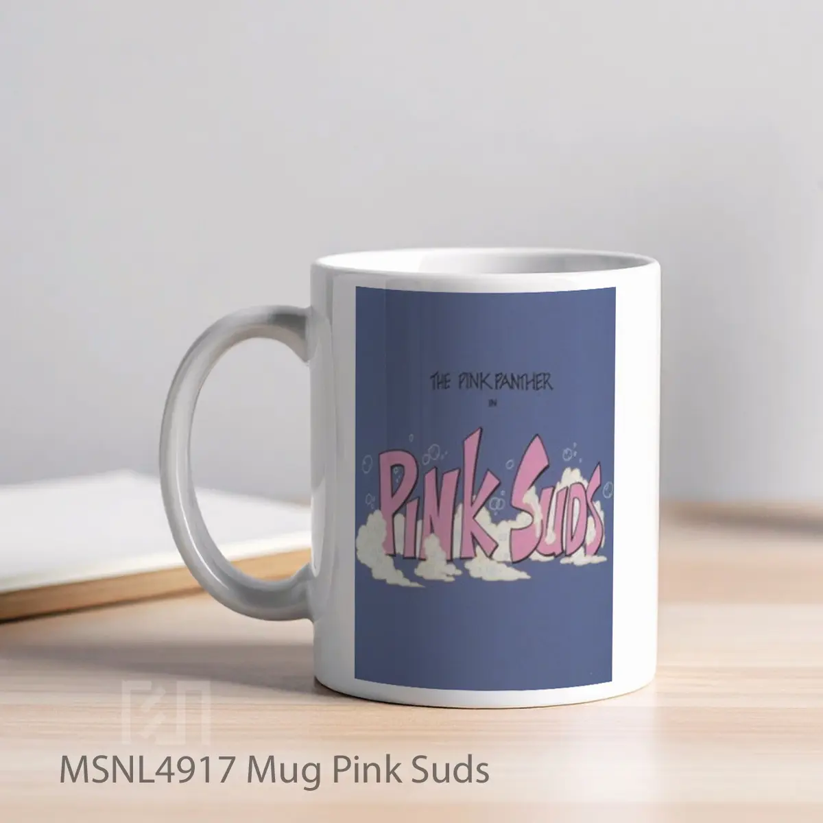 Mug Pink Suds Gelas Keramik Tema Film MSNL4917 - Tampak Kiri