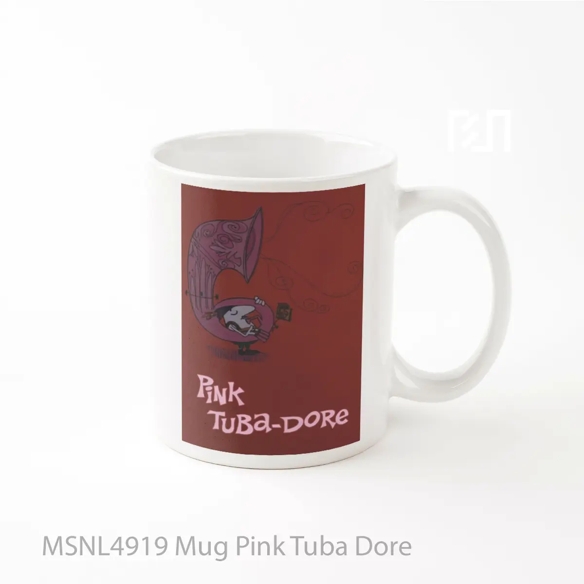 Mug Pink Tuba Dore Gelas Keramik Tema Film MSNL4919