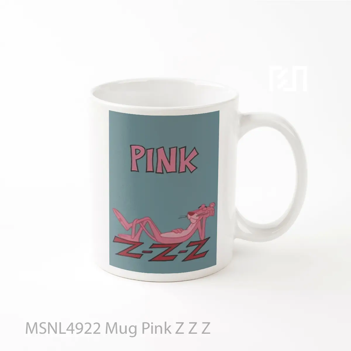 Mug Pink Z Z Z Gelas Keramik Tema Film MSNL4922