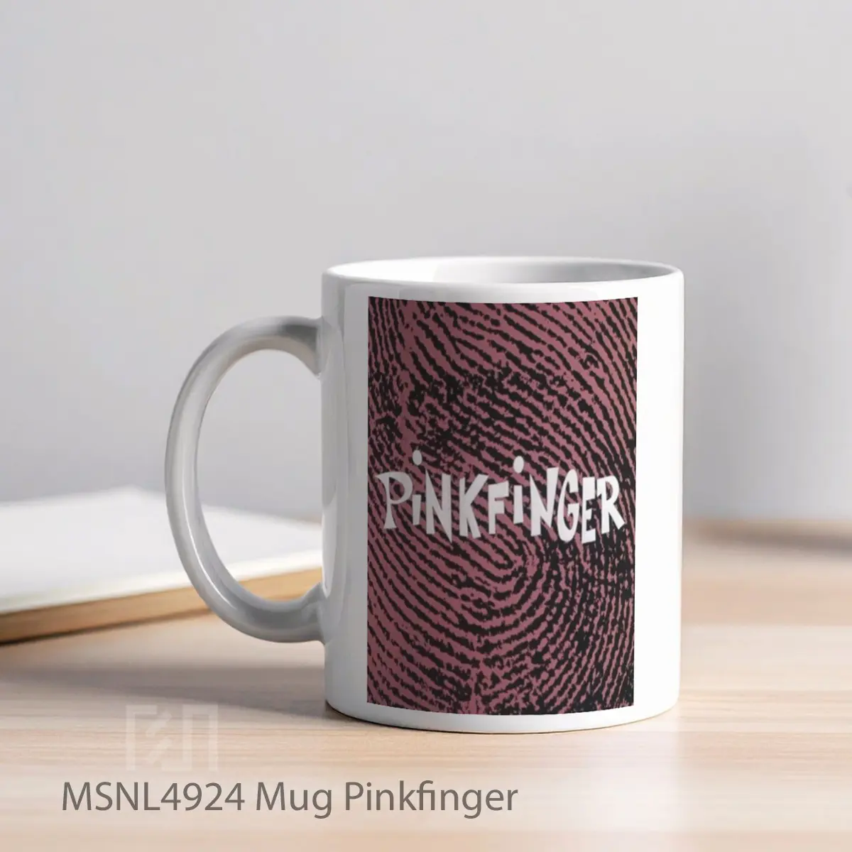 Mug Pinkfinger Gelas Keramik Tema Film MSNL4924 - Tampak Kiri